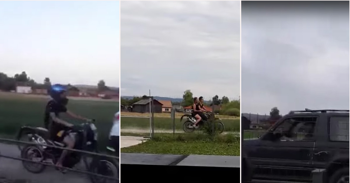 VIDEO. Un puștan (15 ani) a pus pe jar polițiștii din județul vecin. S-a și luat la întrecere cu oamenii legii