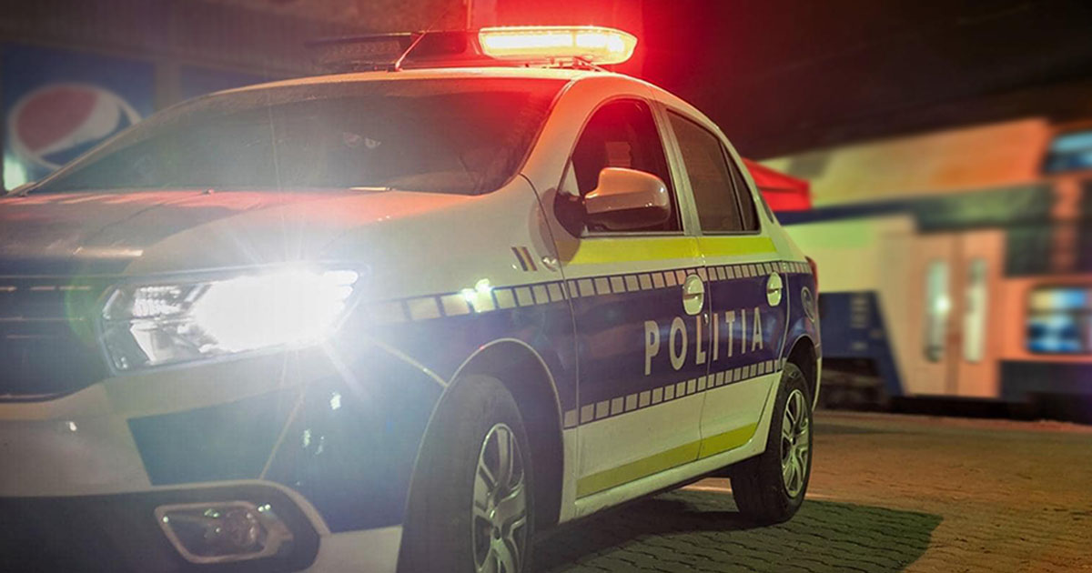 Polițiști atacați, astăzi, în județul Satu Mare. Autospeciala Poliție ar fi fost avariată cu un bolovan