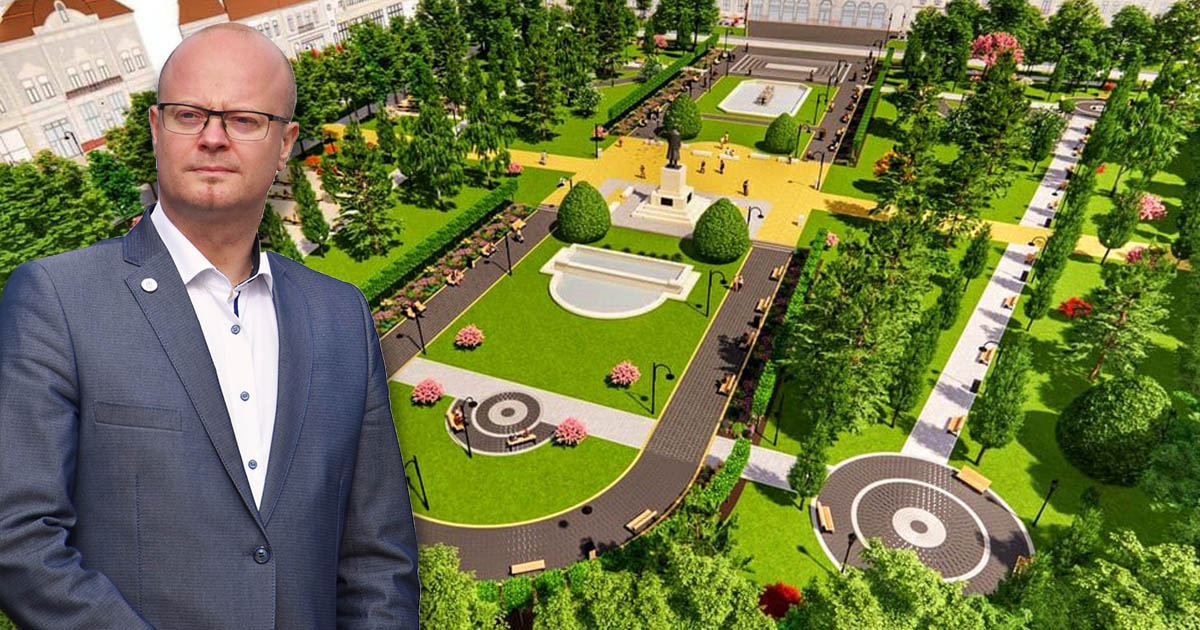 FOTO/VIDEO. Începe modernizarea Centrului Vechi. Când se va finaliza reabilitarea Parcului Central