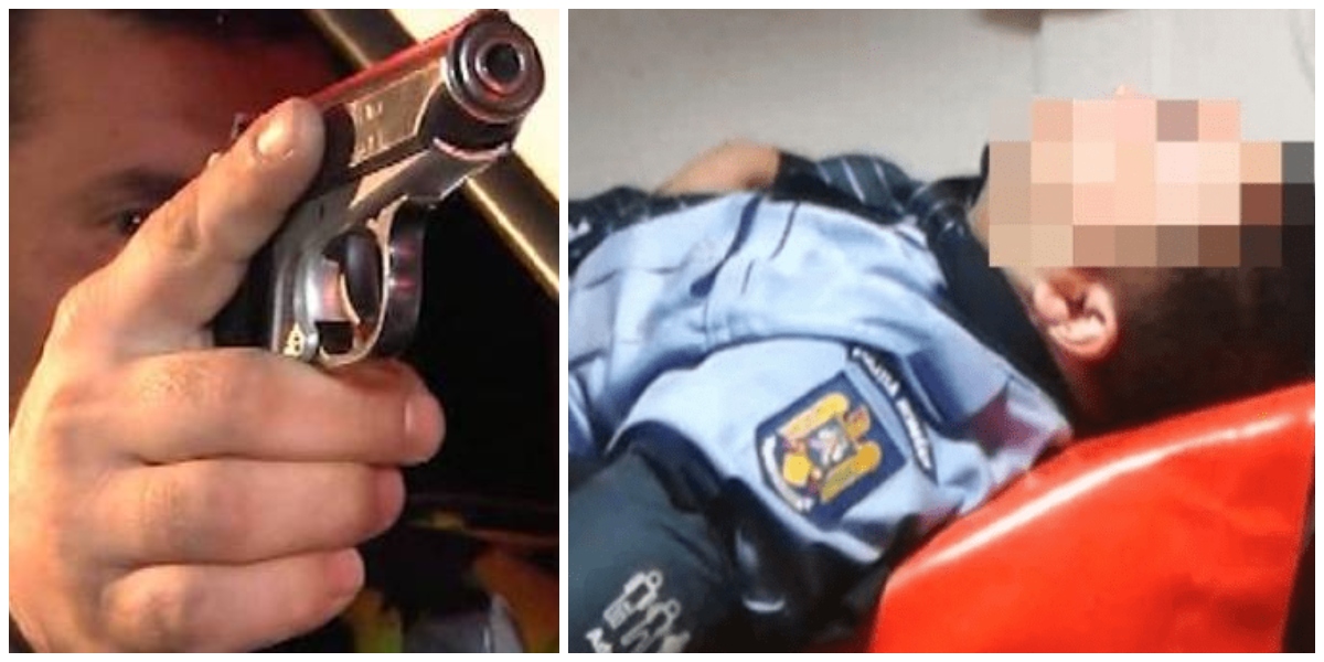 Un tânăr și-a ucis bunicul și a rănit grav un polițist! Ucigașul a fost împușcat