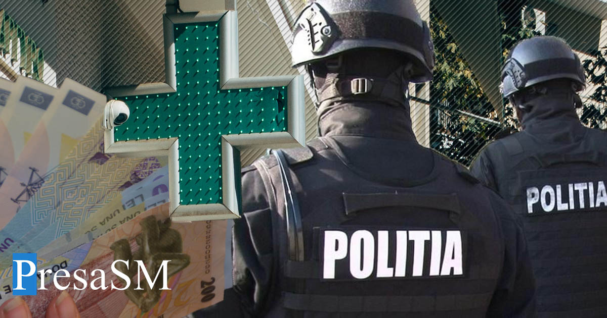 Furt de amploare la o farmacie din Satu Mare. Prejudiciu uriaș, percheziții la casa unei tinere