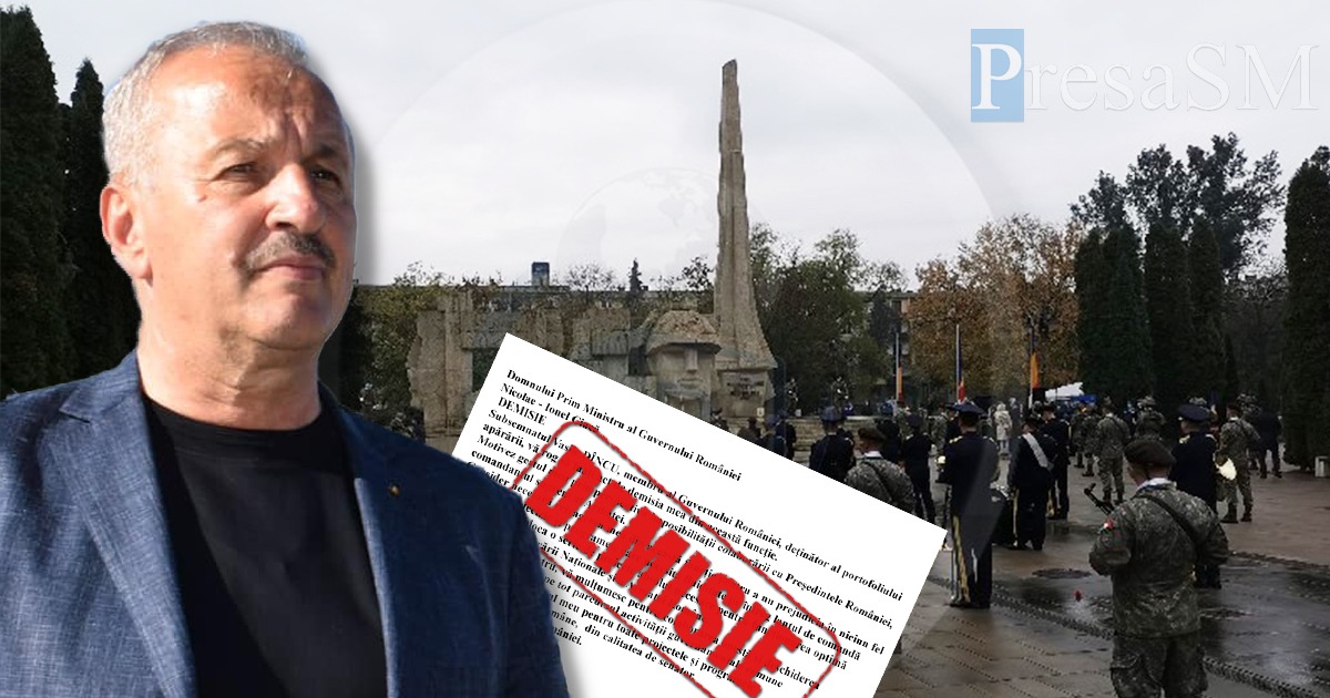 Ministrul Apărării și-a dat astăzi demisia! Chiar înainte de Ziua Armatei. Evenimentul central, programat la Carei