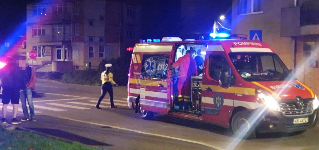 FOTO. Fetiță (8 ani) lovită pe trecerea de pietoni, în centrul municipiului Satu Mare