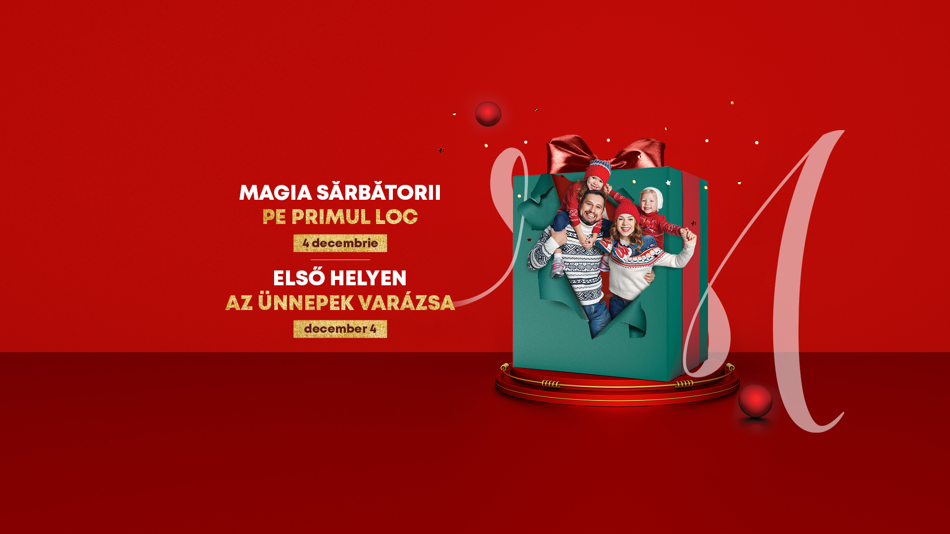 Magia sărbătorii începe la Shopping City Satu Mare, din 4 decembrie