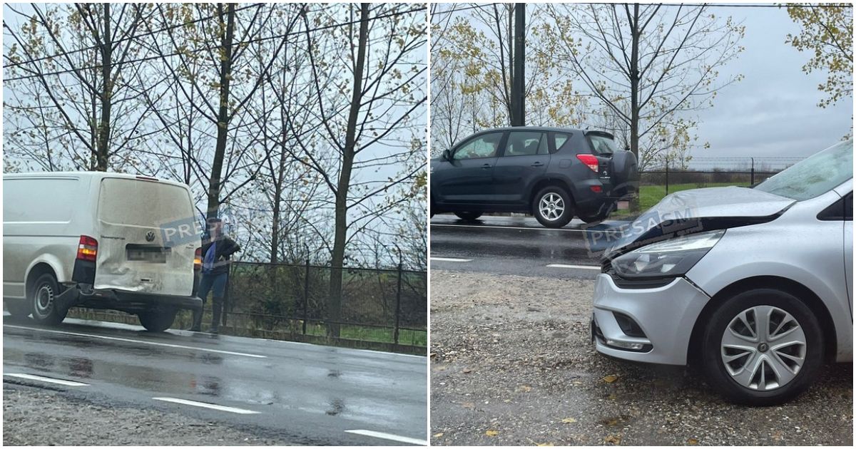 FOTO. Un nou accident pe DN19, la intrare în Ciuperceni. În doar o oră de la primul