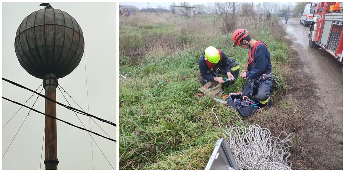 FOTO/VIDEO. Accident foarte grav. Sătmăreni intoxicați în turn, la zeci de metri înălțime