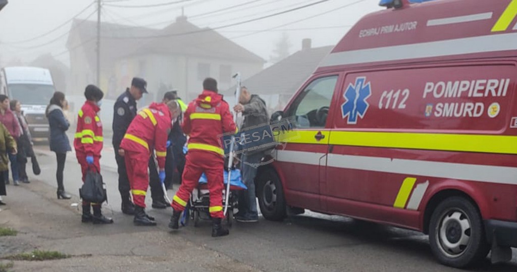 FOTO/VIDEO. Elevă lovită de mașină pe trecerea de pietoni în Satu Mare! Mergea spre școală