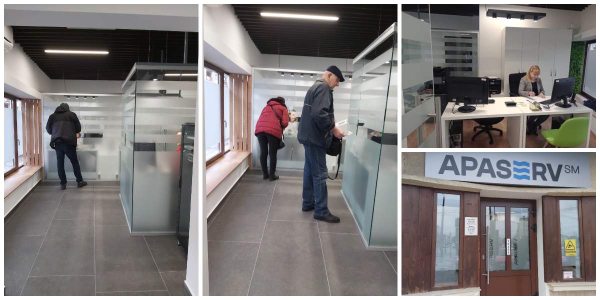 FOTOGALERIE. S-a redeschis casieria Apaserv din centrul Sătmarului. A fost modernizată
