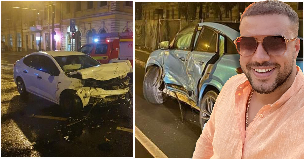 FOTO/VIDEO. Manelistul Culiță Sterp a fost reținut! Băut, a făcut accident și a fugit de Poliție
