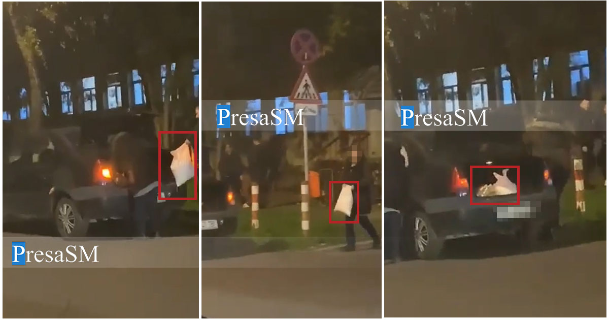 VIDEO. Angajate de la Spitalul Județean Satu Mare surprinse ducând făină și ulei în zona UPU. Au și o explicație