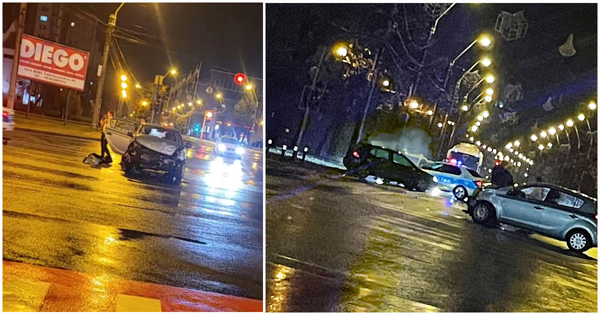 FOTO. Urmărire ca-n filme pe străzile din Baia Mare. Șoferul, fără permis, pozitiv la cinci droguri. Era și băut