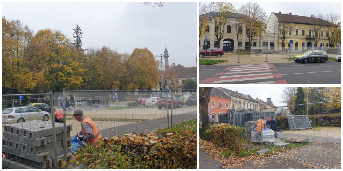 FOTOGALERIE. Începe modernizarea Centrului Vechi. Parcul din Piața Libertății se închide!