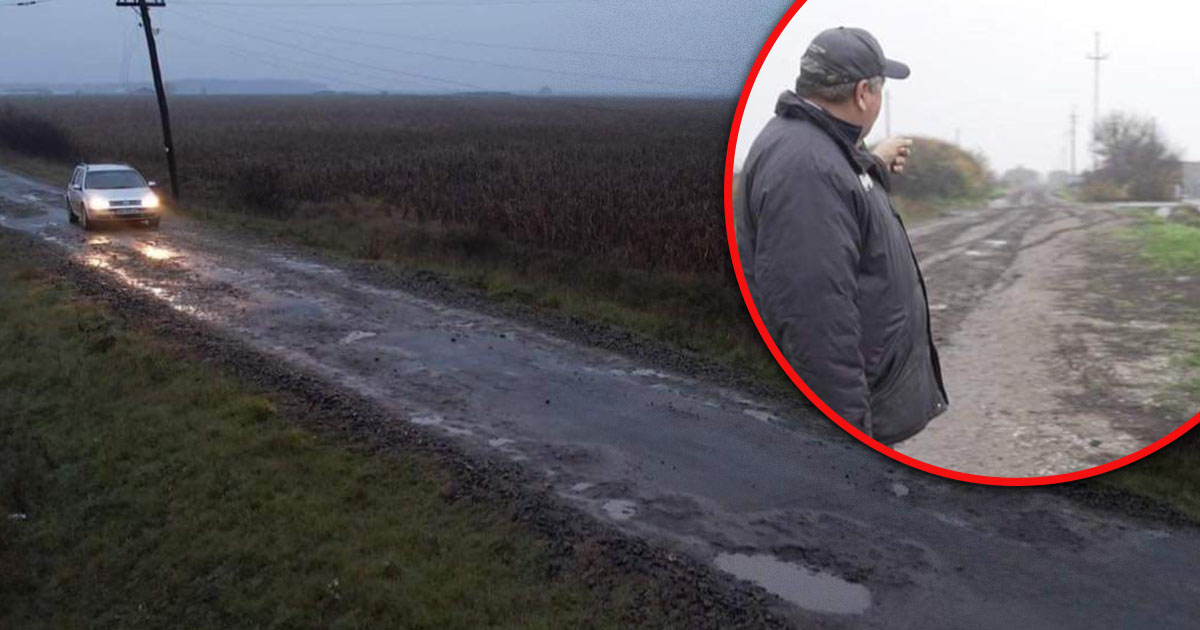 FOTO. Situație disperată într-un sat din județ. Din cauza drumului, oamenii au rămas izolați. Nici magazinul nu mai e aprovizionat