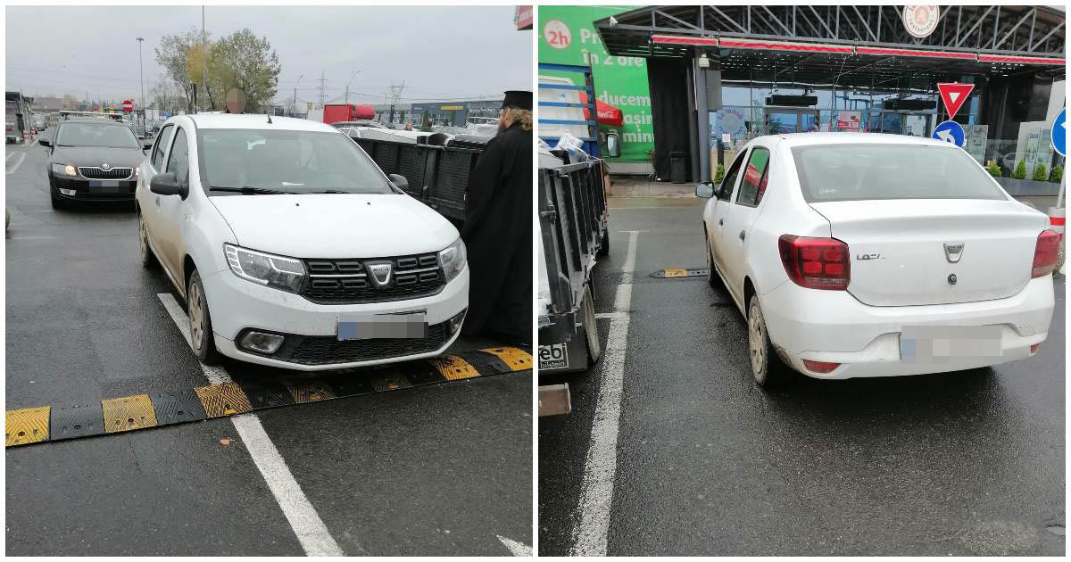 ”Doamne ajută!”. Preoți din județul Satu Mare au blocat cu mașina accesul auto la un supermarket