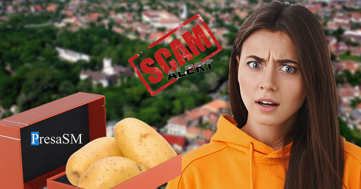 CAREI. O tânără a comandat un telefon, dar a primit... trei cartofi :)