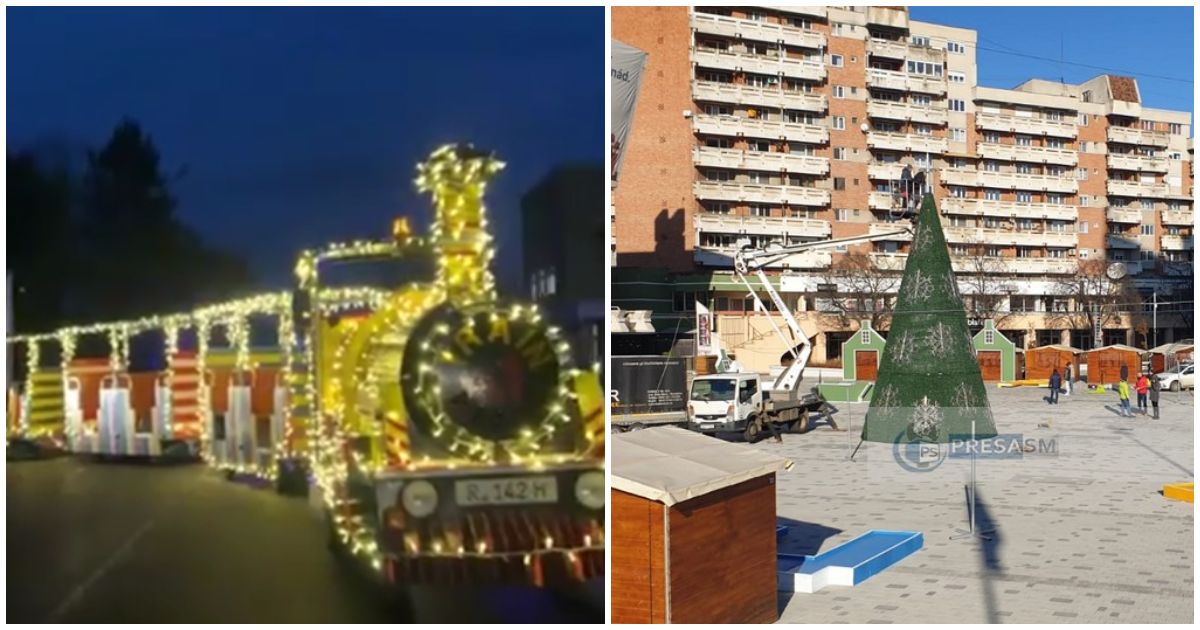 PROGRAMUL Târgului de Crăciun din Satu Mare. Concerte, trenuleț, ateliere de creație și joacă pentru cei mici