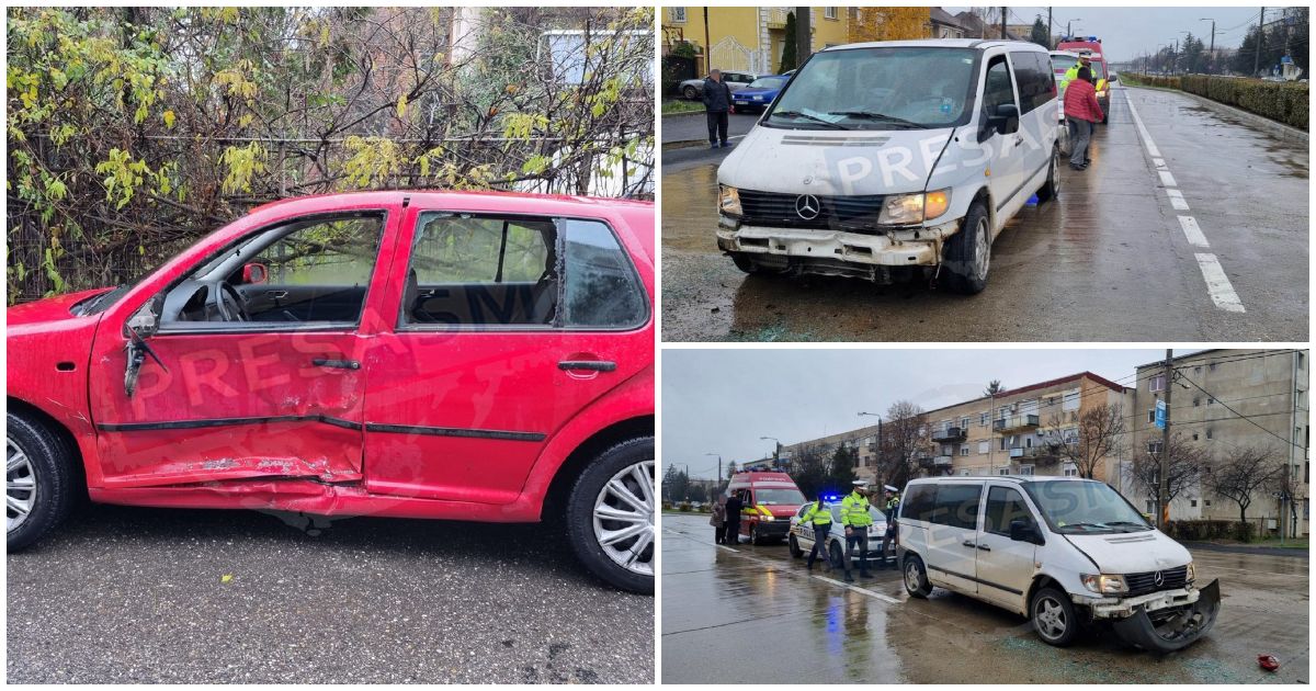 FOTO. Accident pe Drumul Botizului. O șoferiță neatentă a rămas încarcerată