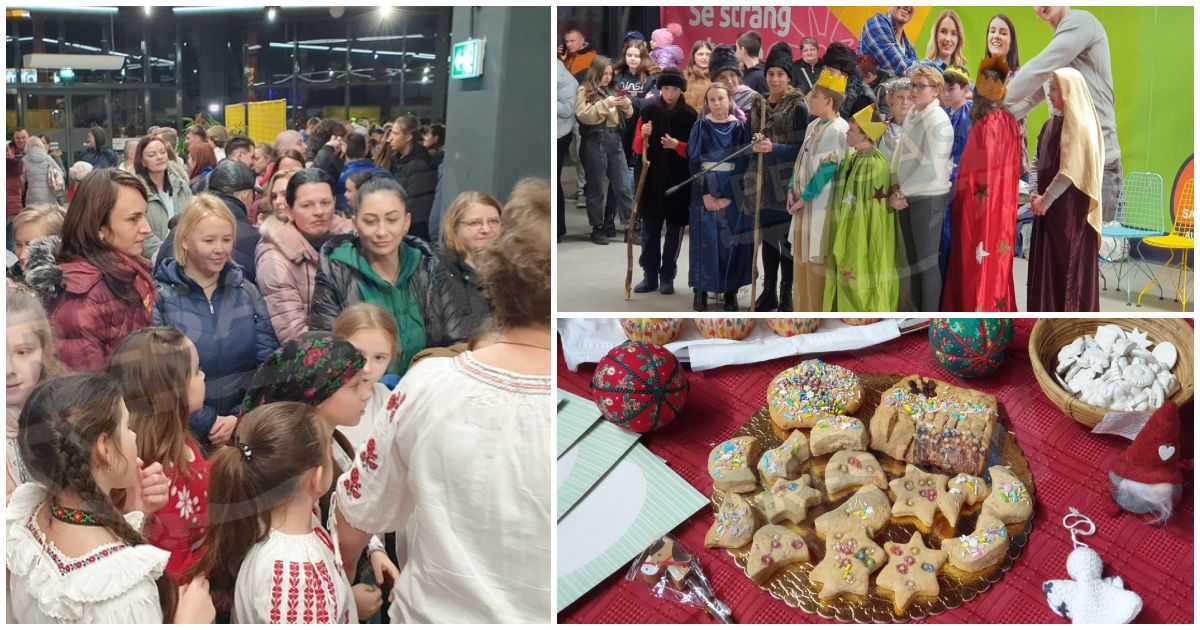 FOTOGALERIE. Veselie, tradiții și spectacole la Târgul de Crăciun al școlii Mircea Eliade