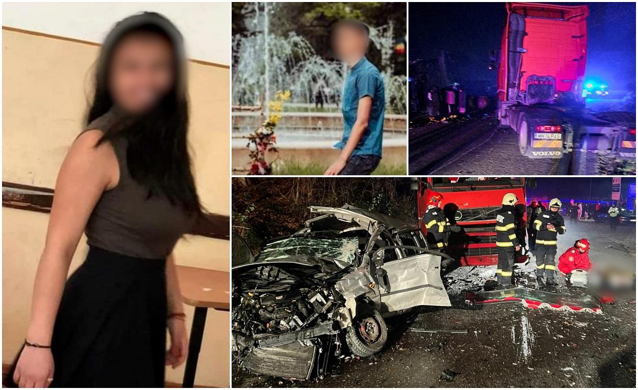 FOTO. Anabela și Bogdan, doi frați, au murit spulberați de TIR, în Ajunul Crăciunului