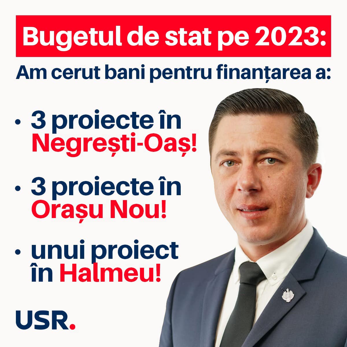 Senatorul Robert Zob (USR) a cerut finanțarea a 7 mari proiecte pentru Oaș!