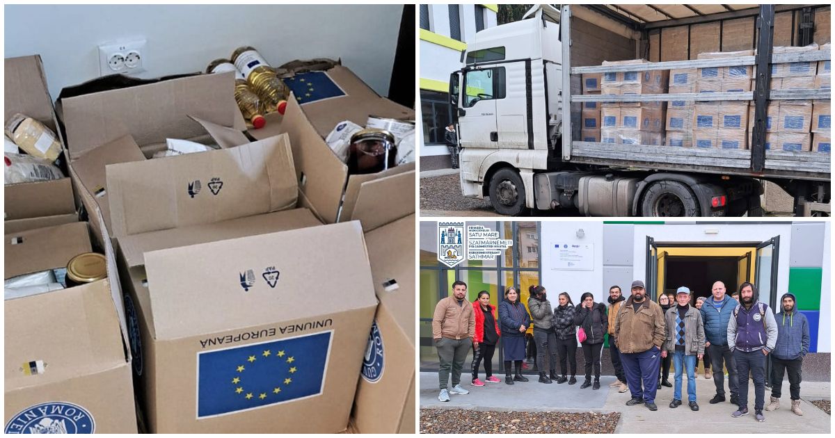 FOTO. Au sosit alimentele de la UE în municipiul Satu Mare. Când vor fi distribuite