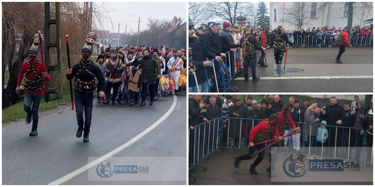 FOTO/VIDEO. ”Bătaie” cu furcile în Sătmarel. Au asistat sute de persoane