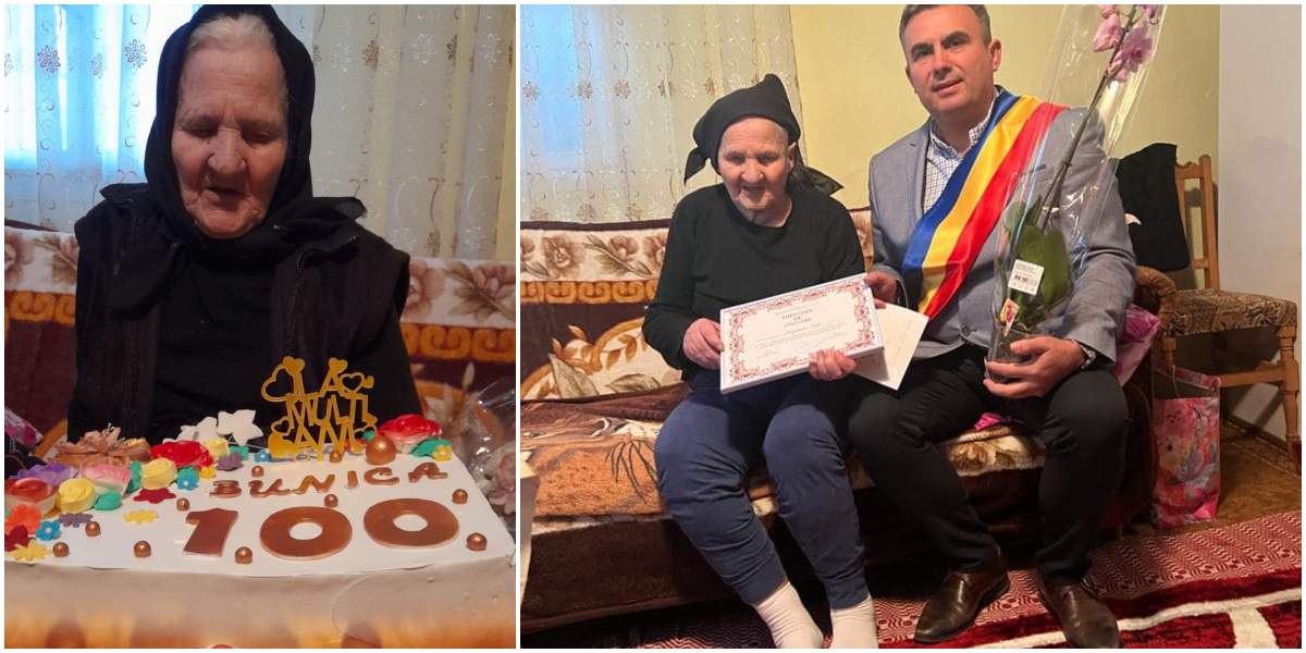 FOTO. La mulți ani! Bunicuța Ana din Bixad a împlinit un SECOL de viață