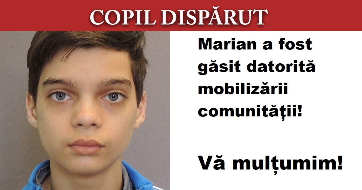 Copilul dispărut din Satu Mare a fost găsit la circa 100 km de casă