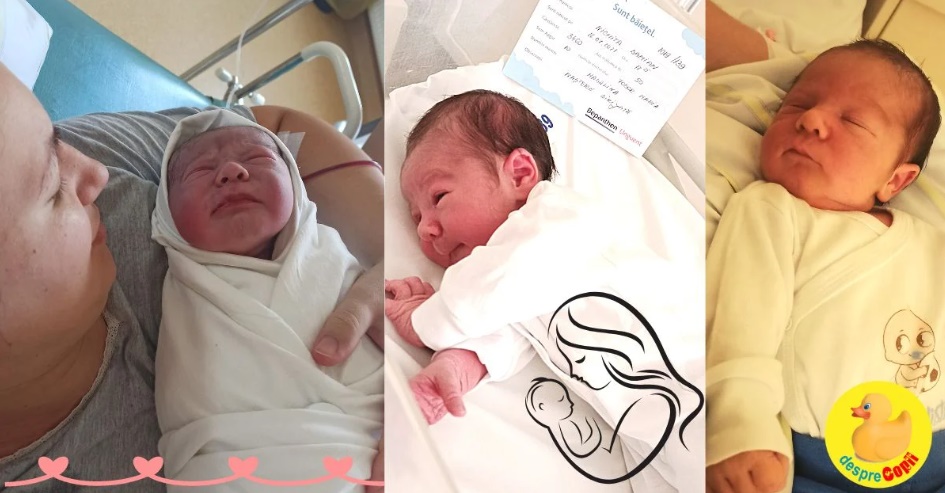 FOTO. Experiența unei mămici care a născut la Spitalul Județean Satu Mare