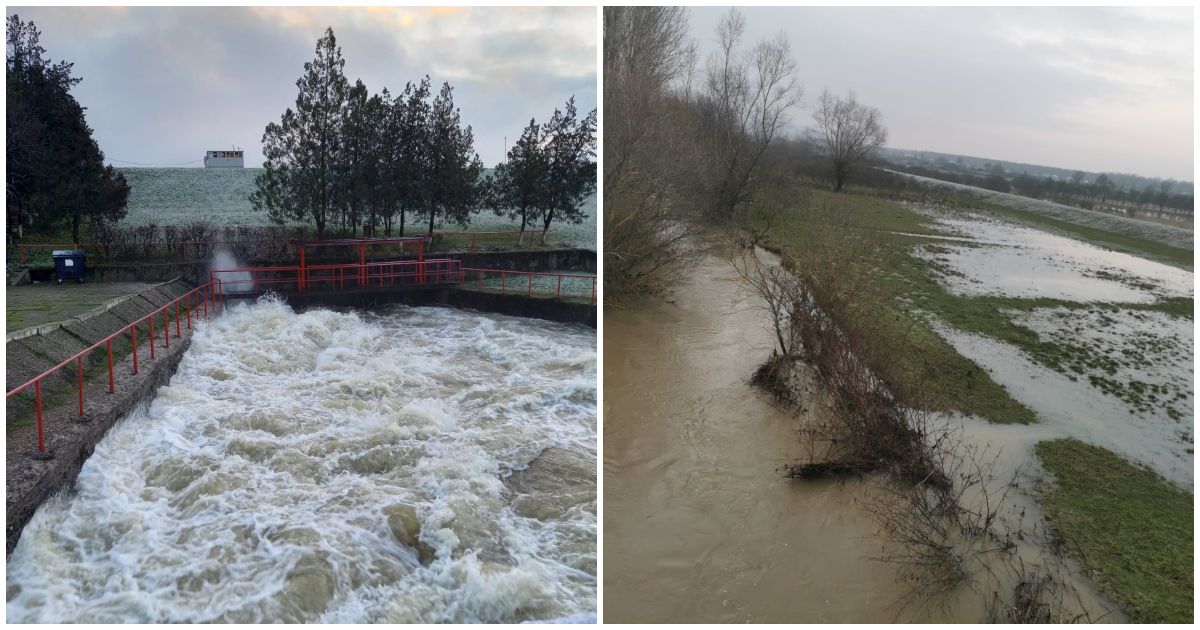 FOTO. Verificări de urgență pe râurile și lacurile din județ, după emiterea Codului portocaliu. Ce spun autoritățile