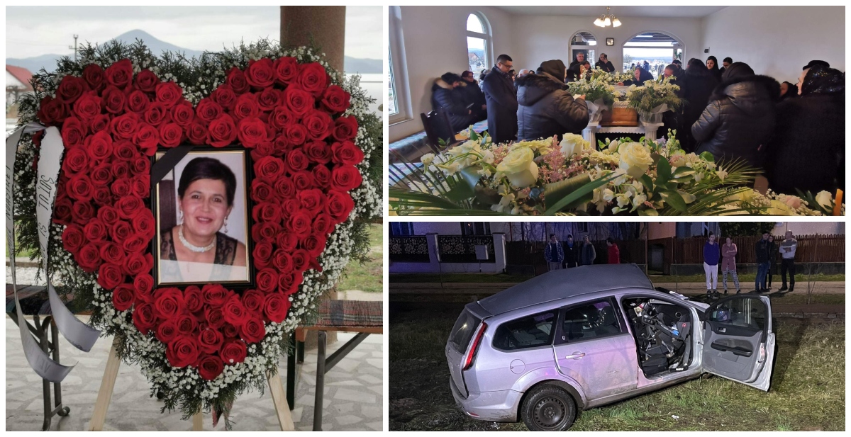 FOTO. Asistenta din Oaș, ucisă de un șofer beat, condusă pe ultimul drum. Odihnă veșnică!