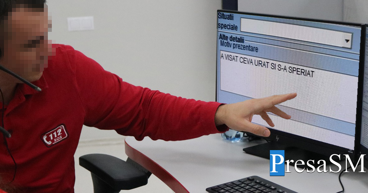 FOTO. Somnul minții! Un sătmărean a sunat la 112 pentru că a visat urât!