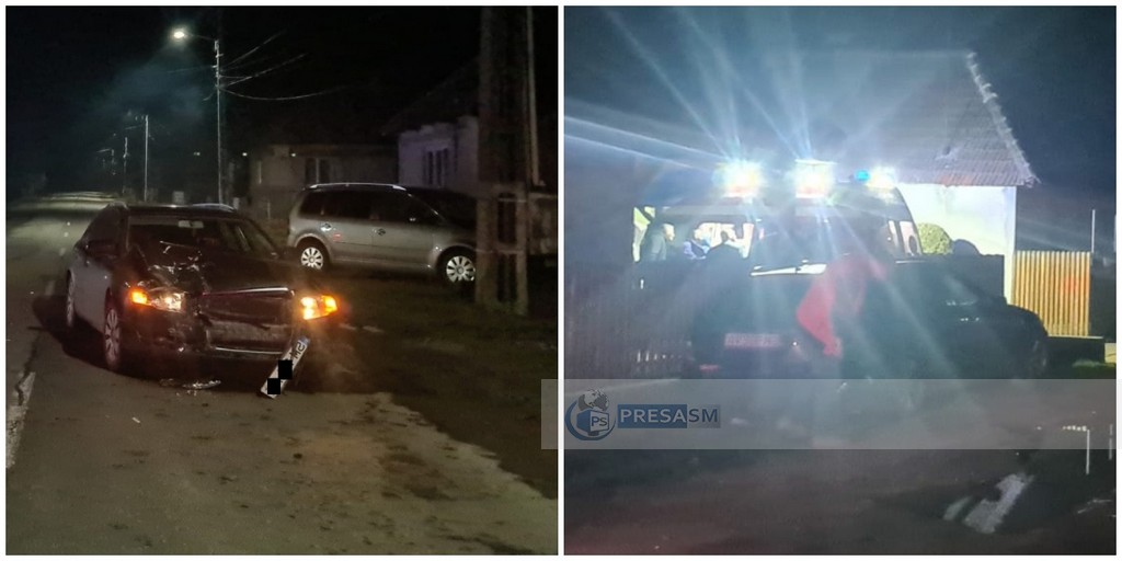 FOTO. O femeie și un copilaș (1 an) răniți într-un accident în județ. Vinovată: o șoferiță