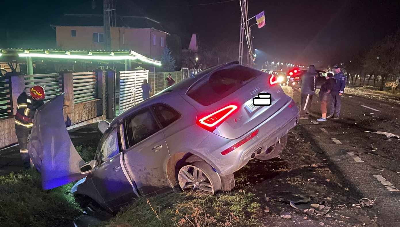 FOTO. TRAGEDIE. A murit o femeie în accidentul din județul Satu Mare