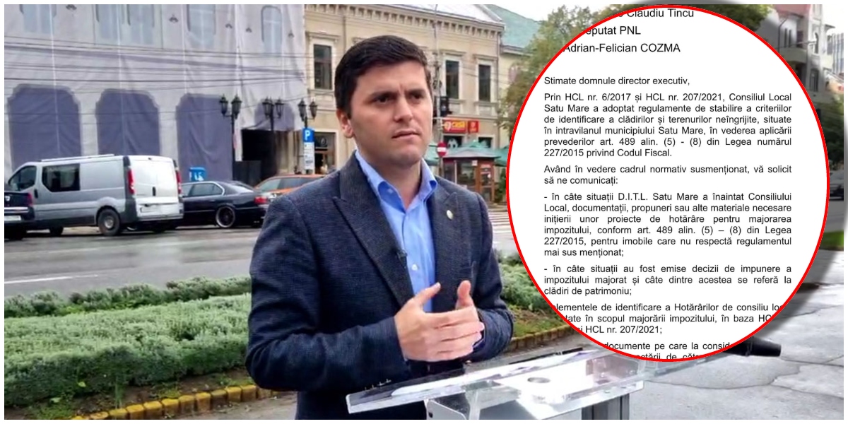 DOCUMENTE. Deputatul Cozma face dezvăluiri în cazul Hotelului Dacia. Săgeți către șefii de la Impozite Locale