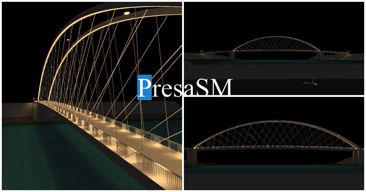 FOTO. SURSE PresaSM: Construcția pasarelei pietonale peste Someș începe în câteva zile