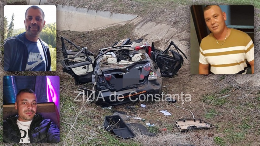 FOTO/VIDEO. Tragedie în România. Accident cu trei morți, mașina s-a făcut praf în urma impactului
