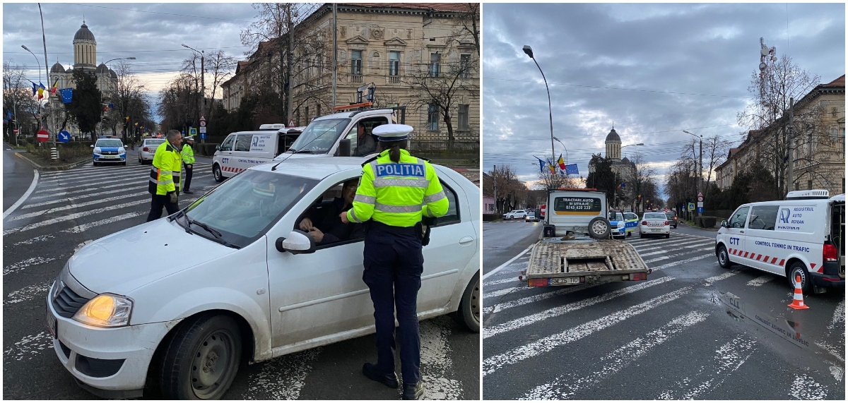 FOTO. Tobele și foliile l-a control! Filtre Poliție și RAR în municipiul Satu Mare