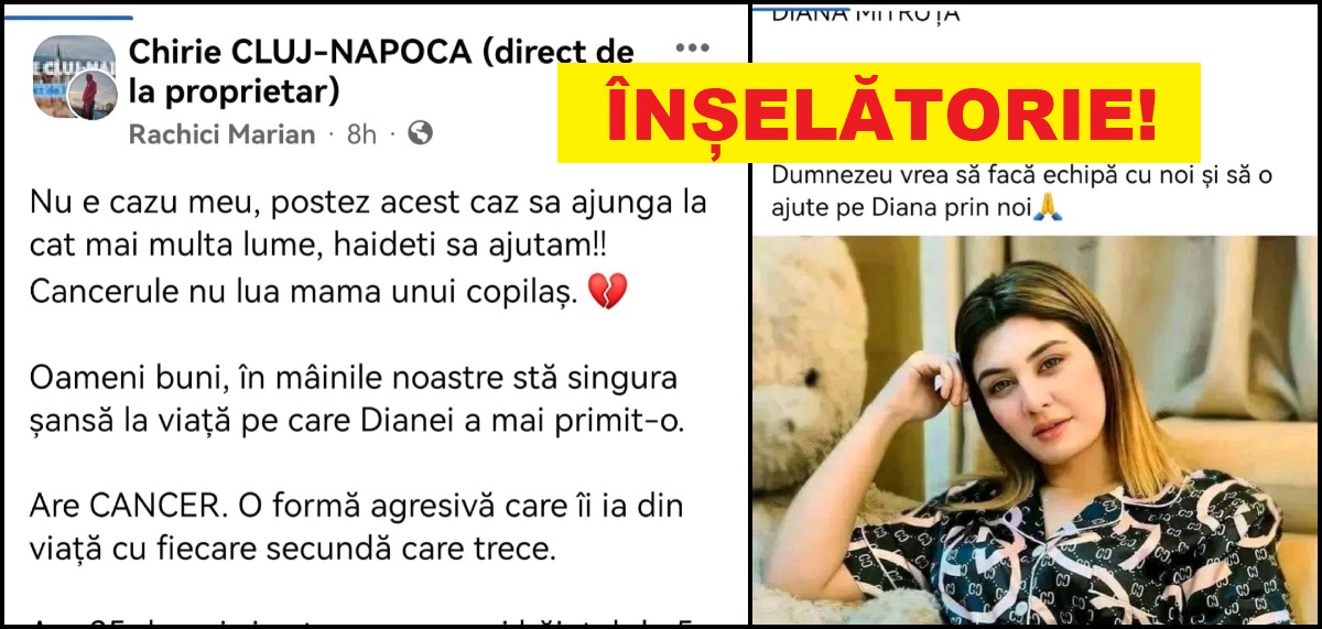 ALERTĂ! Indivizi dubioși cer bani pentru o femeie bolnavă de cancer! Este FALS!