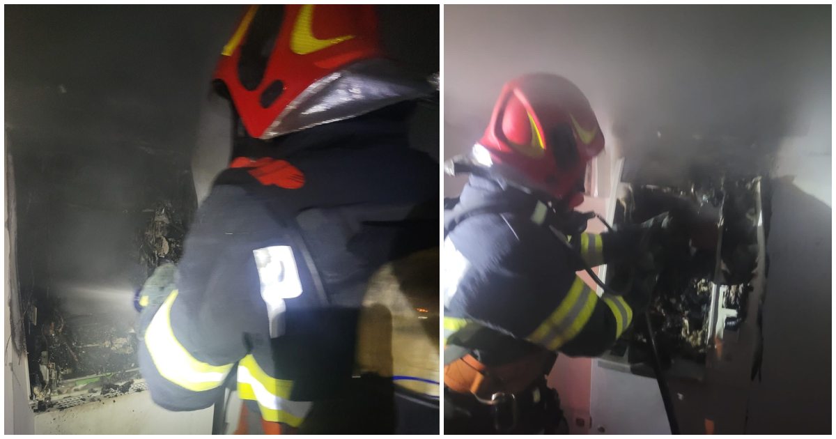 FOTO. Se întâmplă în România. Au vrut să fure din bancomat, dar i-au dat foc și au ars toți banii