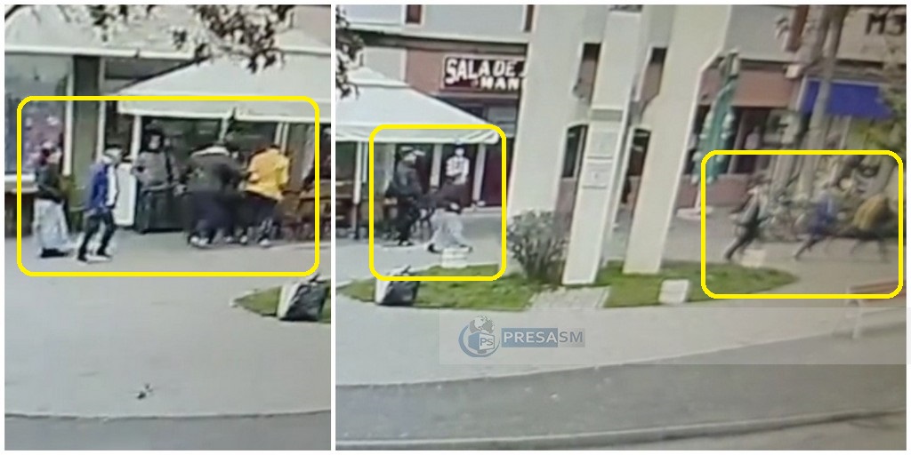 VIDEO. Reglări de conturi în Satu Mare. Bătaie cruntă între mai mulți interlopi