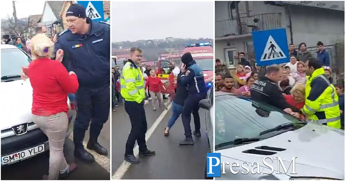FOTO/VIDEO. Amenzi pe bandă rulată pentru cei care au fost la un pas să linșeze o sătmăreancă