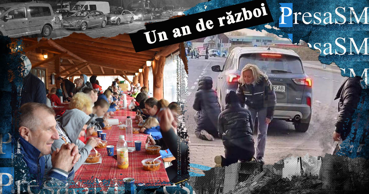 VIDEO. Un an de război în Ucraina. Sătmărenii au dovedit o solidaritate impresionantă