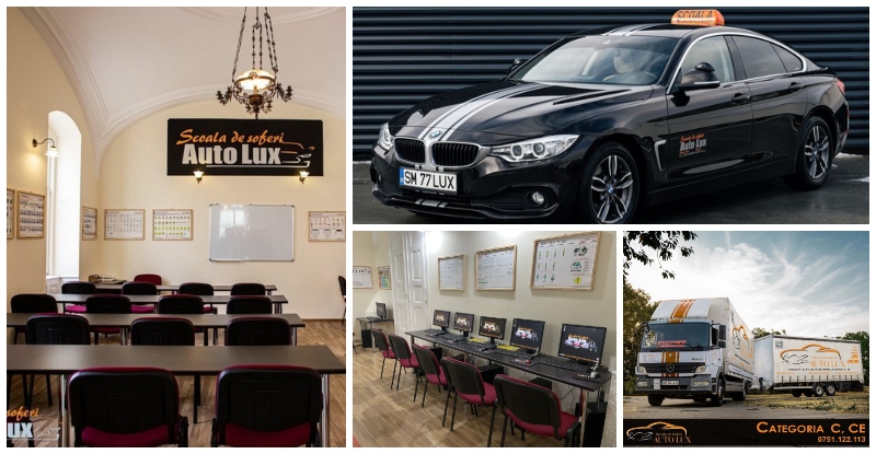 AUTO LUX, școala de șoferi cu servicii complete. Cel mai modern parc auto și instructori cu mare experiență