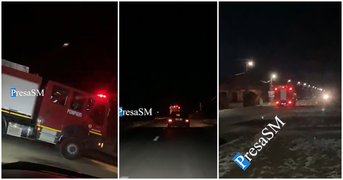 VIDEO. Bătaie de joc! Pompierii sătmăreni puși pe drumuri la un incendiu fals