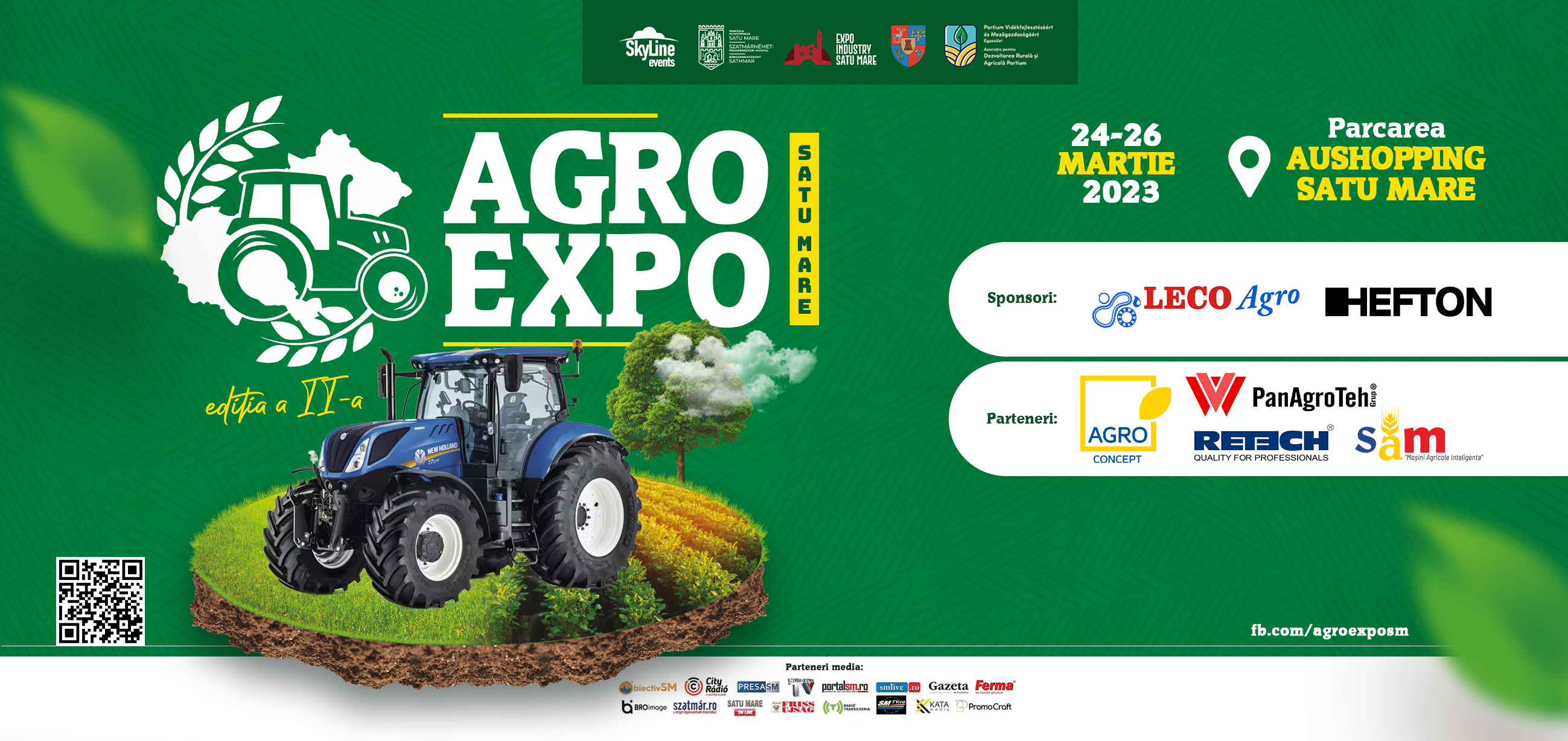 Expoziție spectaculoasă de utilaje agricole, cu 20 de brand-uri, în municipiul Satu Mare