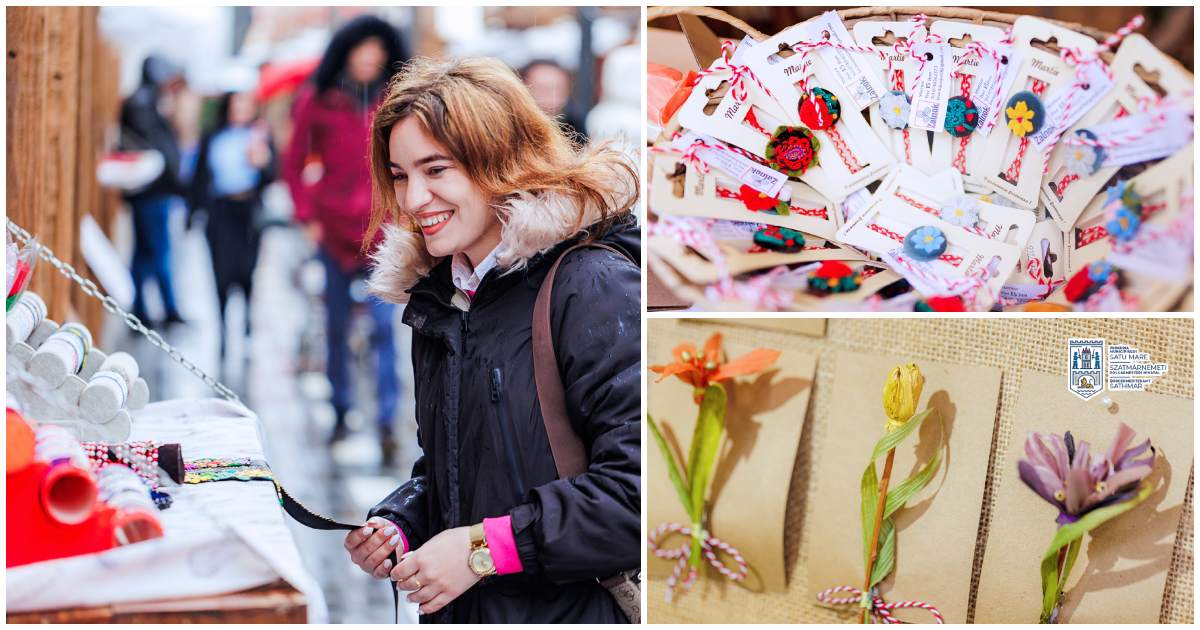 FOTO. S-a deschis Târgul Mărțișorului la Satu Mare: produse artizanale și cadouri unice