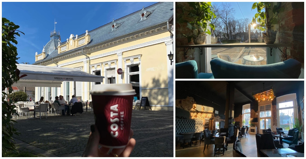 FOTO. Cafeneaua superbă de lângă Castelul din Carei. O atmosferă vieneză, priveliște de vis