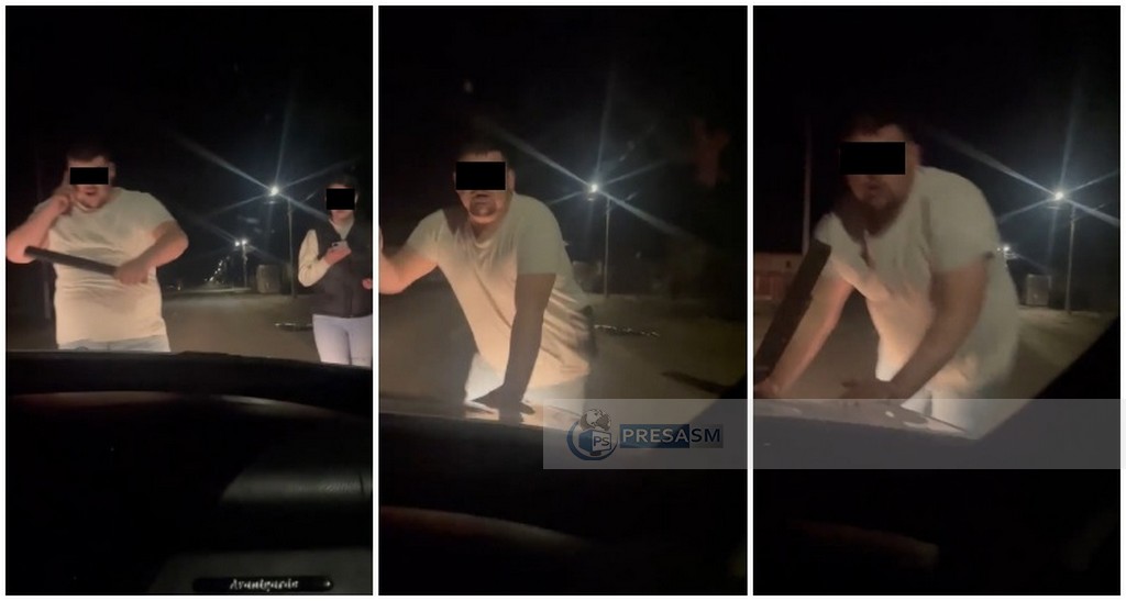 VIDEO. Scandal în trafic pentru o tânără din Vetiș. Actualul iubit l-a așteptat cu bota pe fostul