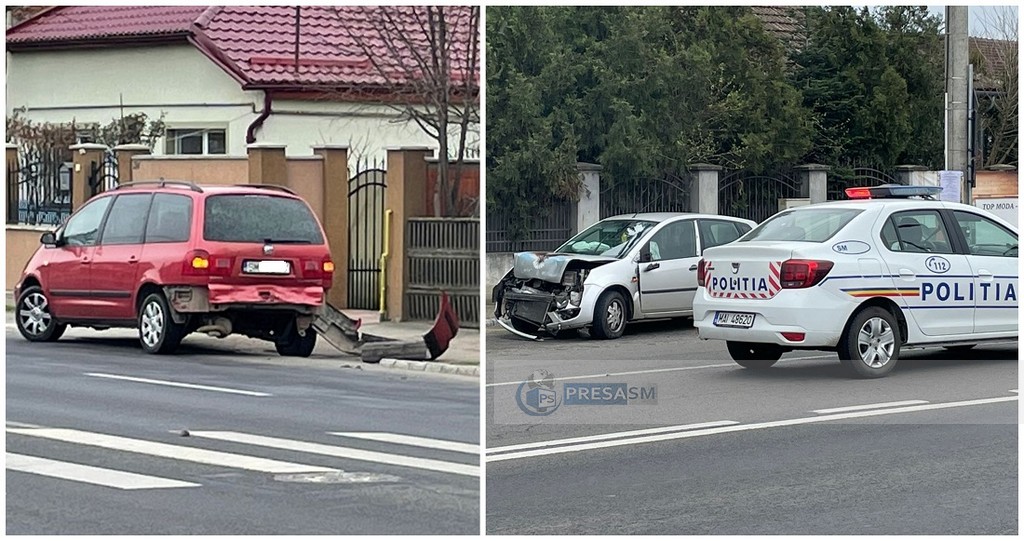 FOTO/VIDEO. Accident violent pe B-dul Lucian Blaga. Circulație parțial închisă